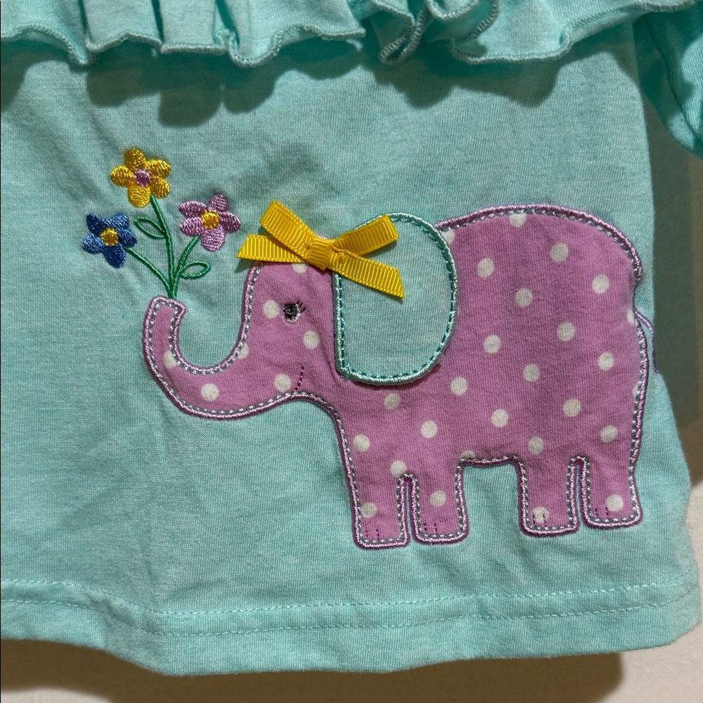 Goodlad Ruffle Top with Elephant Design - Picture 2 of 3